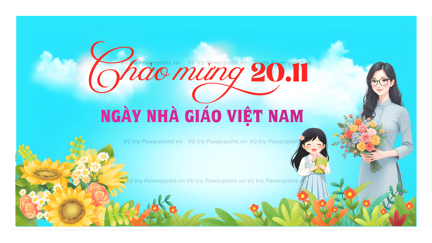 Ảnh nền Background , Market Nhà Giáo Việt Nam, 20/11